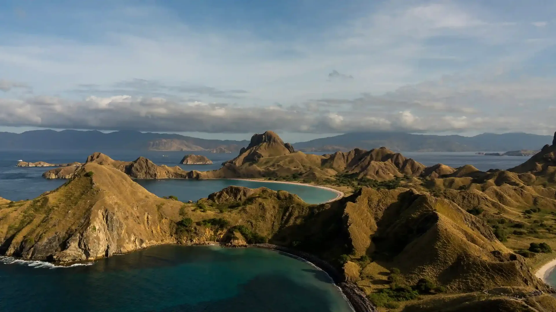 Aerial view of Padar Island, Komodo National Park